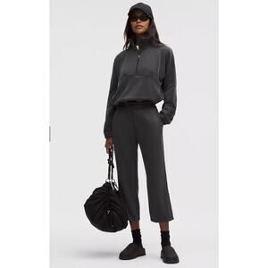 Lululemon Women's Black Softstreme High-Rise Straight-Leg Crop Pant, Size 4 NWOT